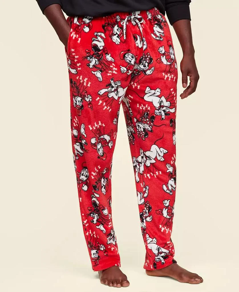 商品Disney | Macy's|Adult Unisex Mickey & Friends Plush Fleece Pants, Exclusively at Macy's,价格¥138,第1张图片