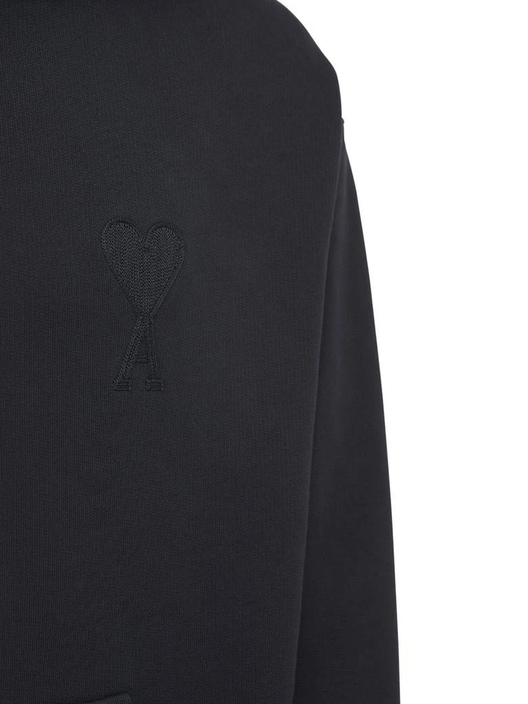 商品AMI|Logo Boxy Cotton Jersey Hoodie,价格¥3562,第3张图片详细描述