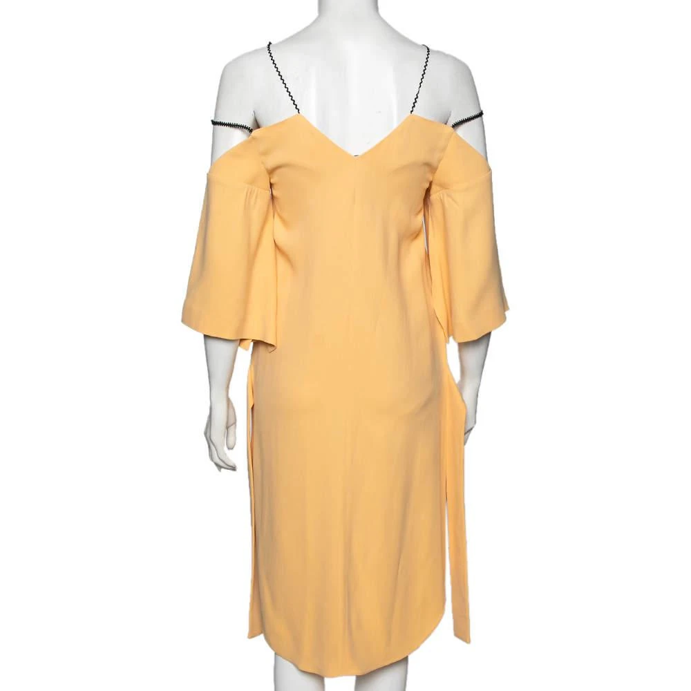 商品[二手商品] ROLAND MOURET|Roland Mouret Pale Orange Crepe Contrast Trim Conway Short Dress M,价格¥3120,第3张图片详细描述