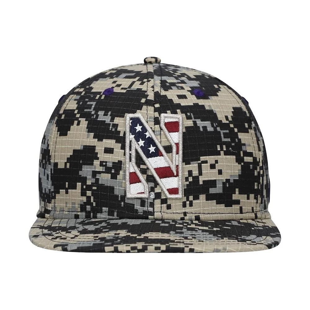 商品Under Armour|Men's Camo Northwestern Wildcats On Field Baseball Performance Fitted Hat,价格¥238,第3张图片详细描述