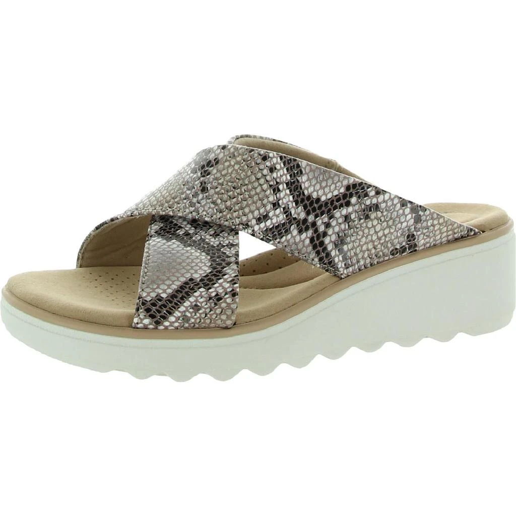 商品Clarks|Clarks Womens Jillian Gem Comfort Open Toe Wedge Sandals,价格¥315,第2张图片详细描述