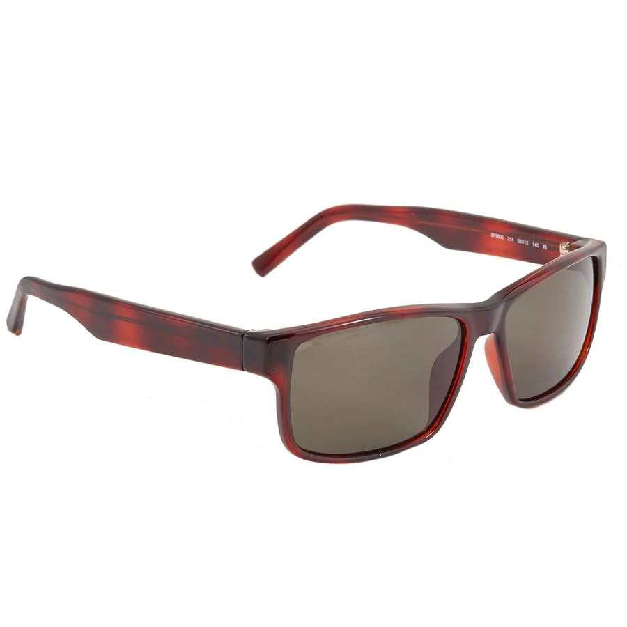 商品Salvatore Ferragamo|Salvatore Ferragamo Brown Rectangular 58 mm Men's Sunglasses SF960S 214 58,价格¥444,第3张图片详细描述