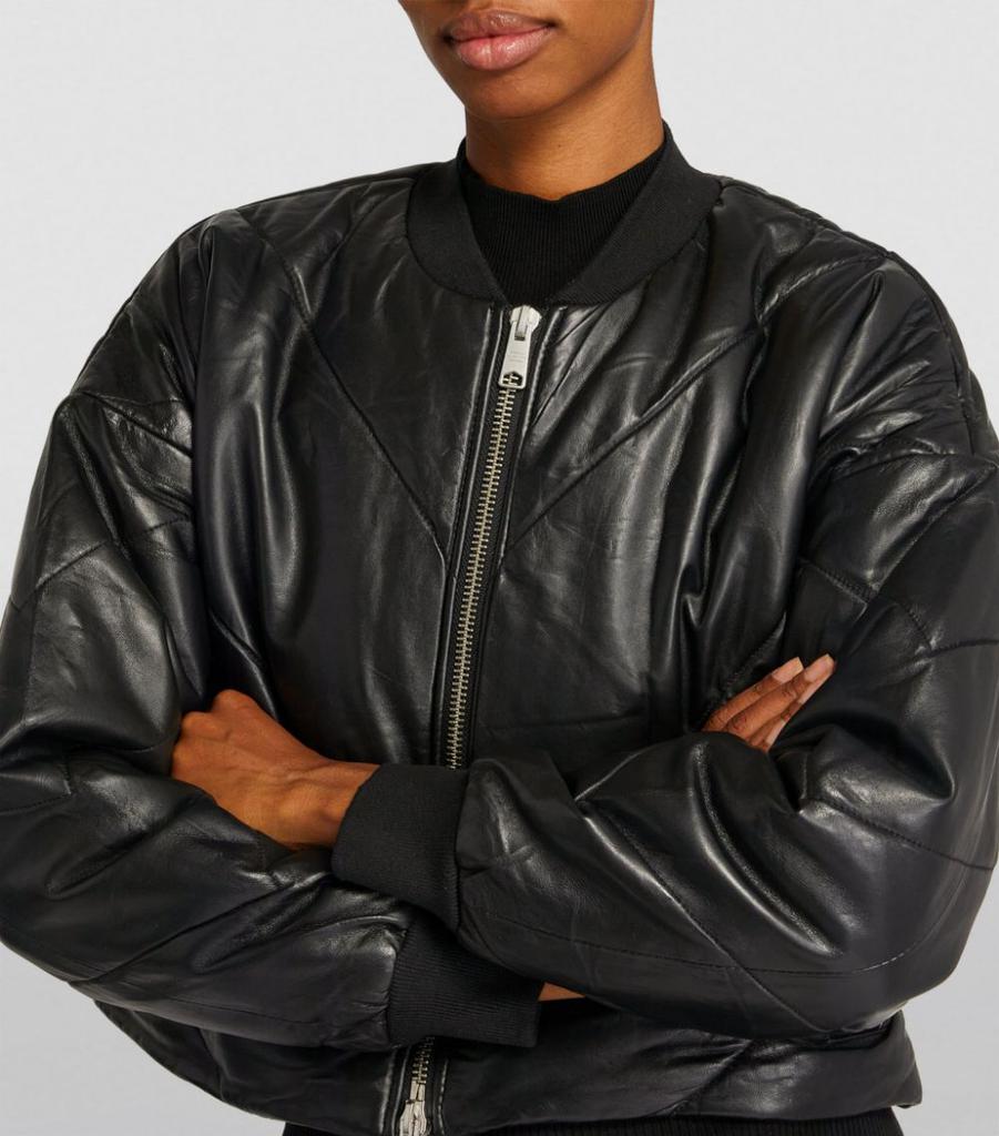 Leather Bailey Puffer Jacket商品第6张图片规格展示