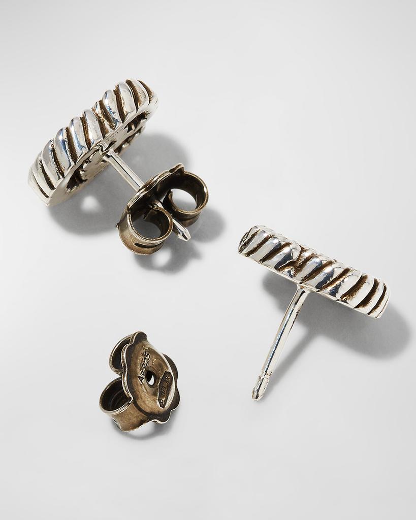 GG Marmont Stud Earrings in Aged Silver商品第4张图片规格展示