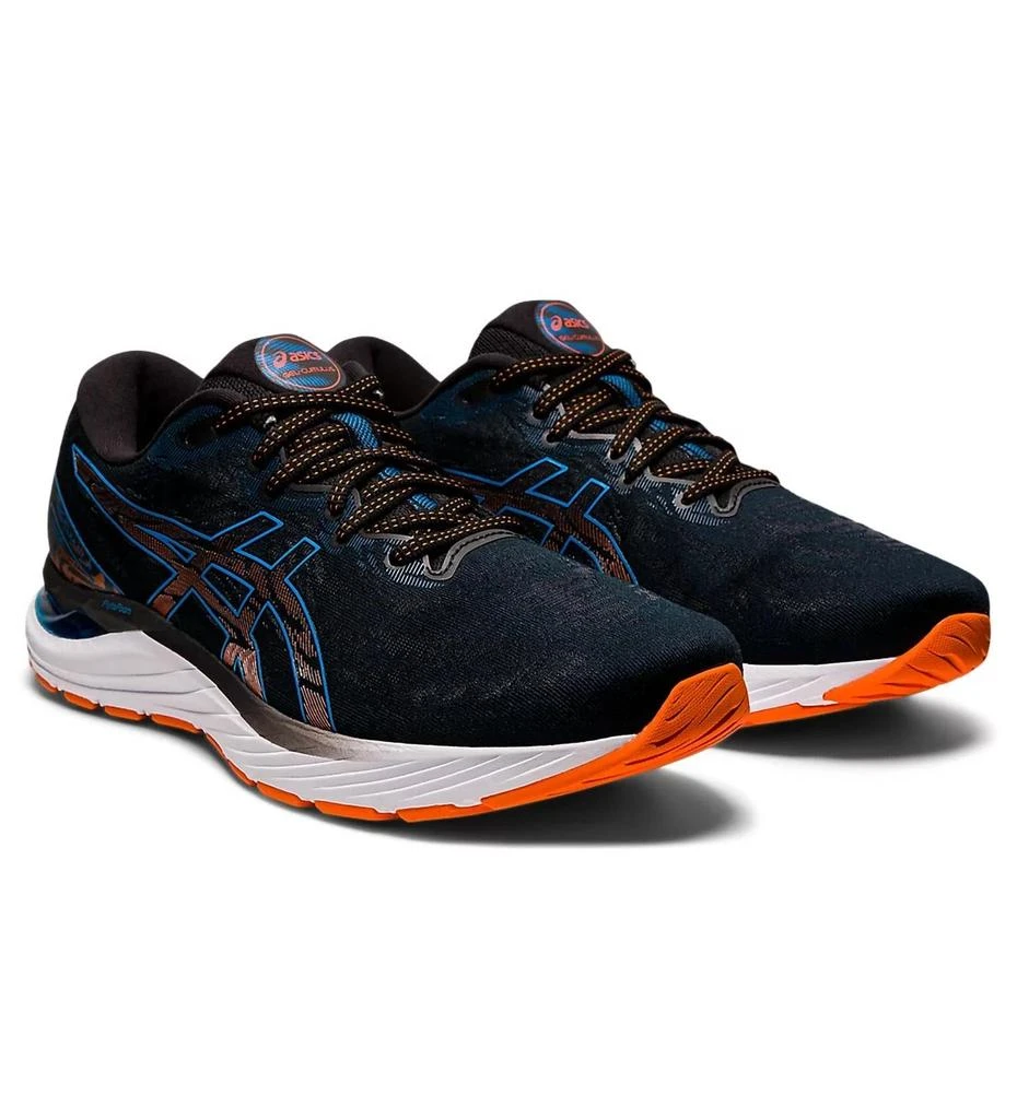 商品Asics|Men's Gel Cumulus 23 Running Shoes - D/medium Width In Black/reborn Blue,价格¥679,第2张图片详细描述
