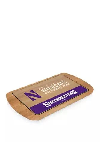 商品Toscana|Ncaa Northwestern Wildcats Billboard Glass Top Serving Tray,价格¥651,第1张图片