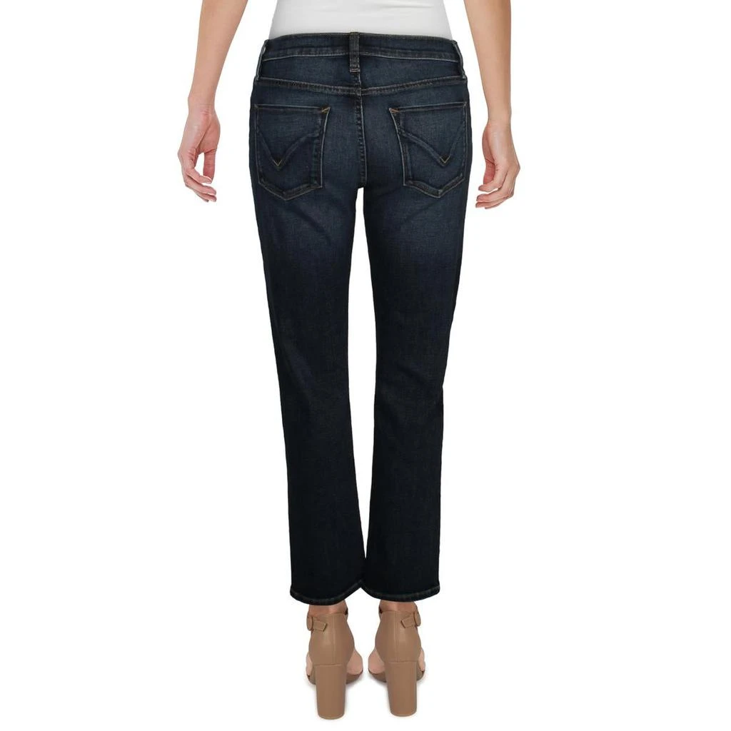 商品Hudson|Hudson Womens Mid-Rise Distressed Straight Crop Jeans,价格¥161,第2张图片详细描述