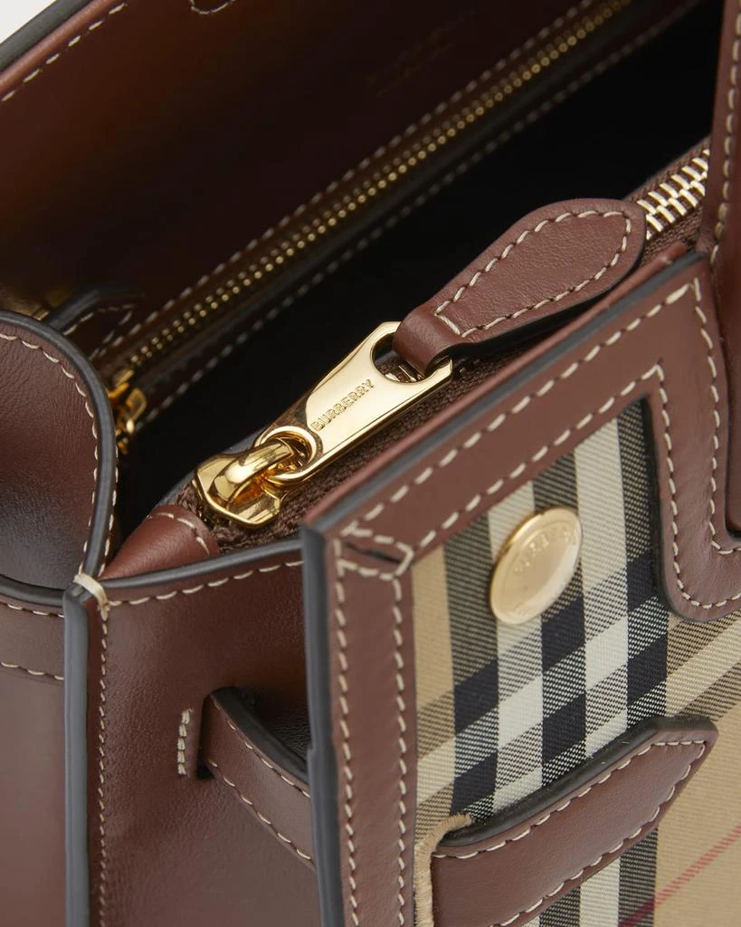 商品Burberry|Title Mini Vintage Check Tote Bag,价格¥17368,第5张图片详细描述