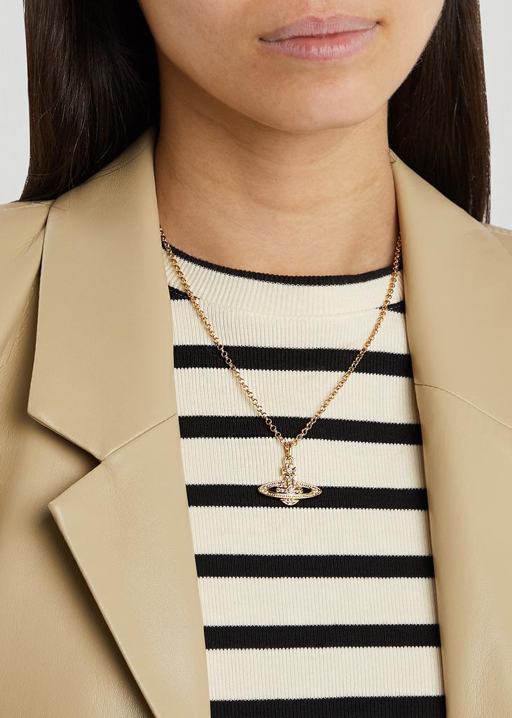 商品Vivienne Westwood|Mini Bas Relief gold-tone orb necklace,价格¥891,第4张图片详细描述