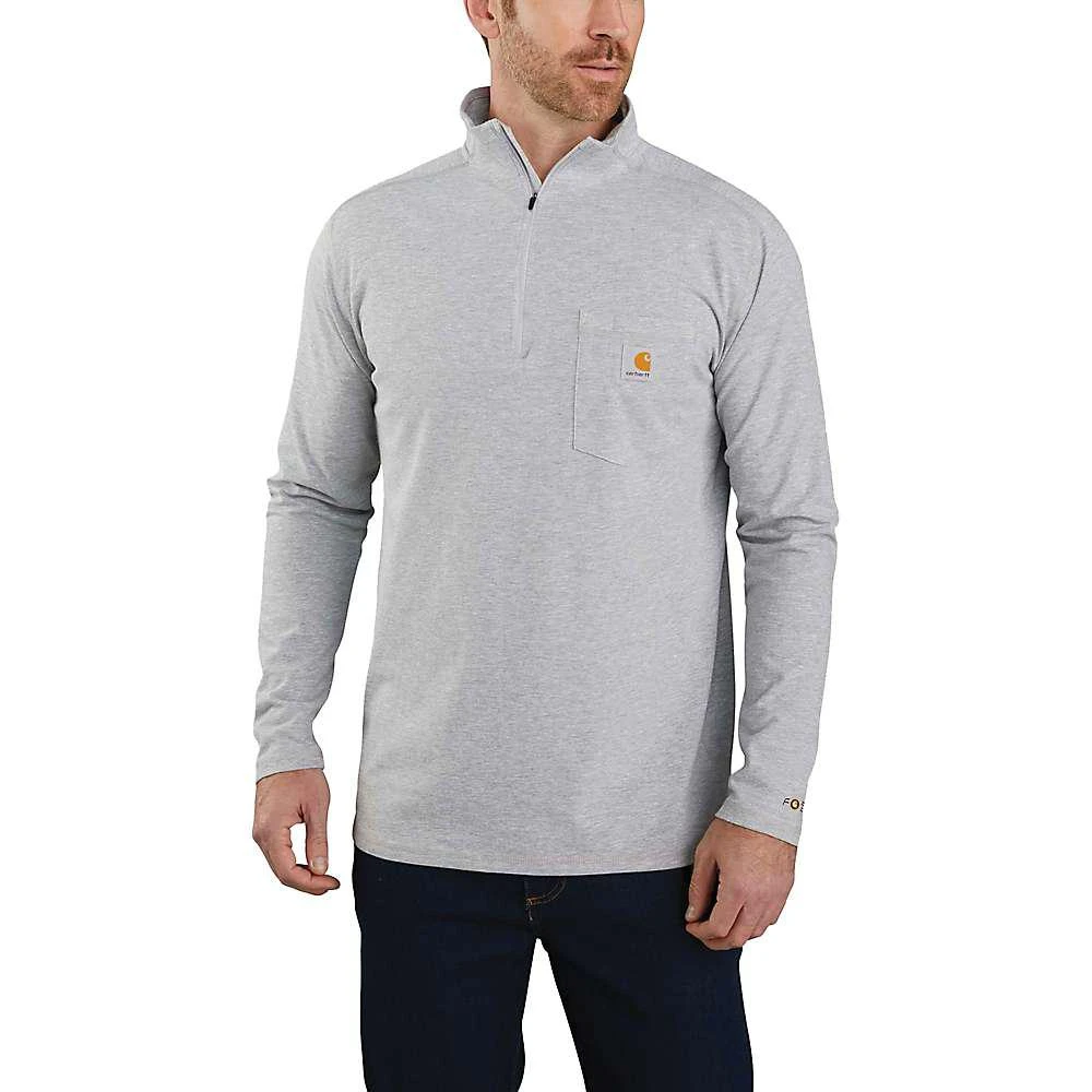 商品Carhartt|Carhartt Men's Force Relaxed-Fit Midweight LS 1/4 Zip Pocket T-Shirt,价格¥308,第2张图片详细描述