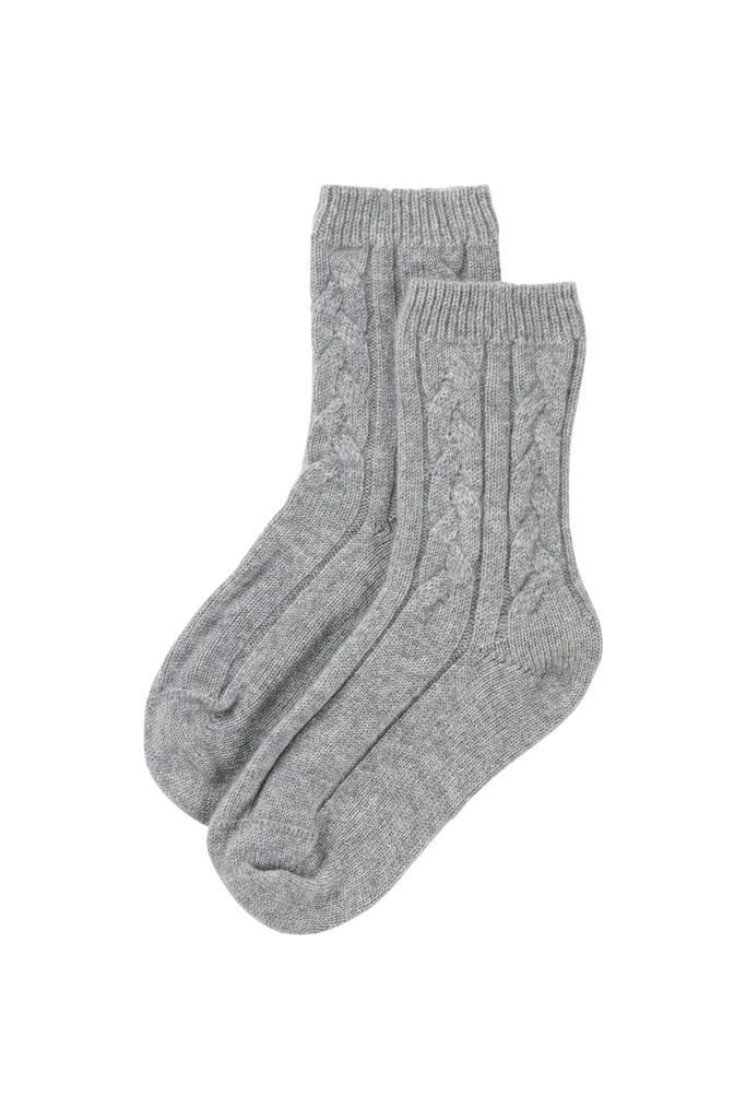 商品Johnstons of Elgin|Cashmere cable bed sock,价格¥878,第1张图片