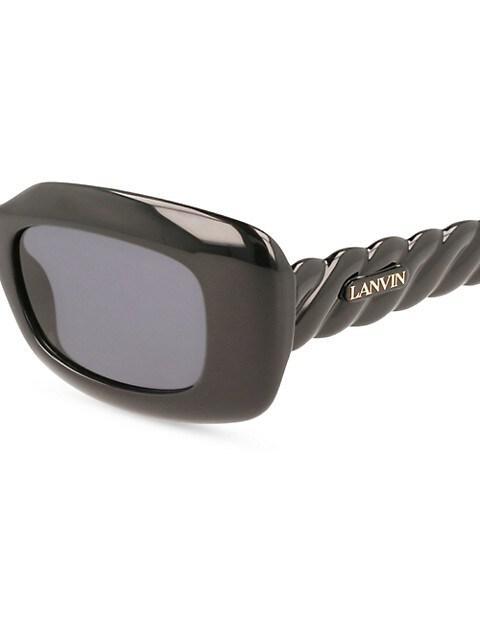 商品Lanvin|Babe 50MM Rectangle Sunglasses,价格¥1843,第5张图片详细描述