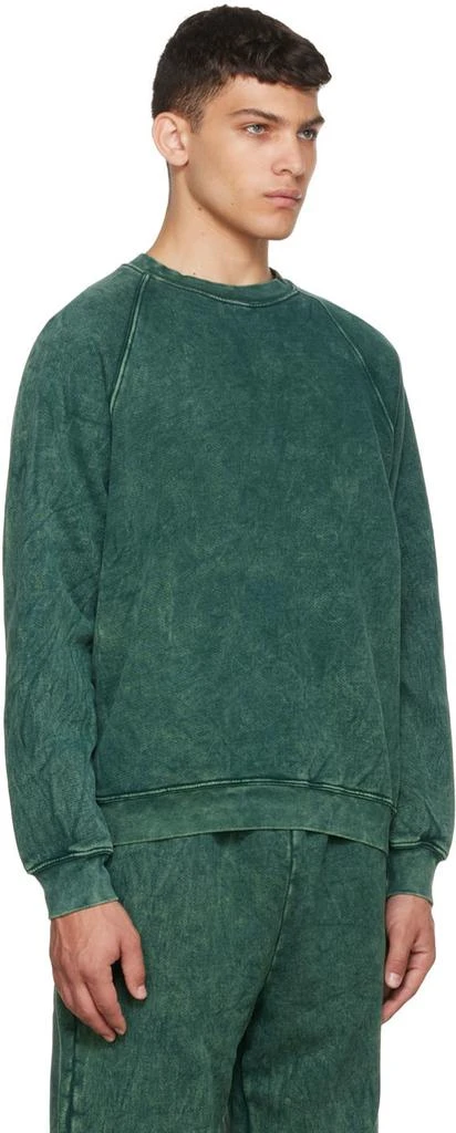 商品Les Tien|Green Cotton Sweatshirt,价格¥668,第2张图片详细描述