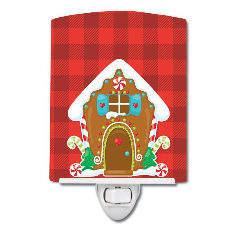 商品Caroline's Treasures|Christmas Gingerbread House Ceramic Night Light,价格¥206,第1张图片