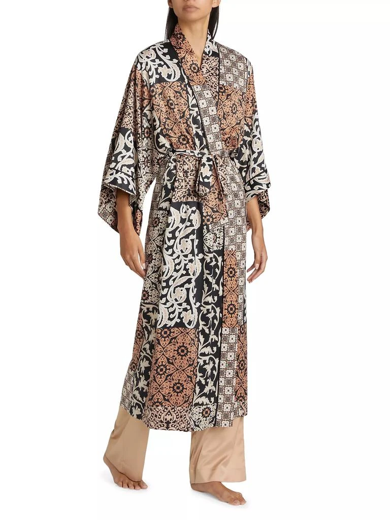 商品Natori|Tapestry Satin Robe,价格¥661,第4张图片详细描述