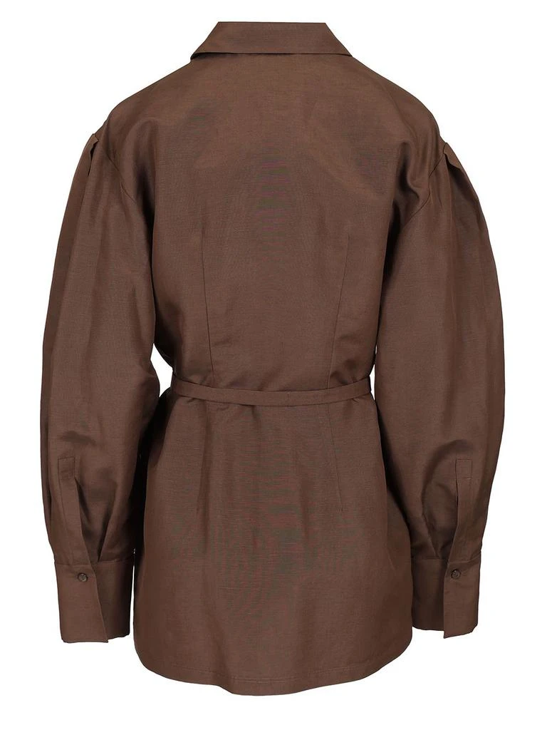 商品Max Mara|Shirt With Belt Shirts Brown,价格¥3188,第2张图片详细描述