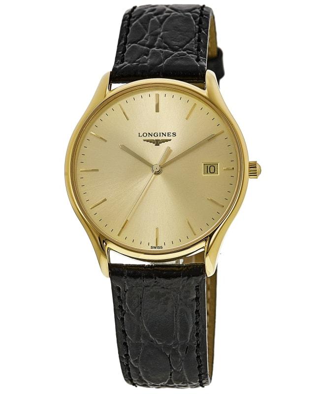 Longines Lyre Quartz Champagne Dial Leather Strap Unisex Watch L4.759.2.32.2商品第1张图片规格展示