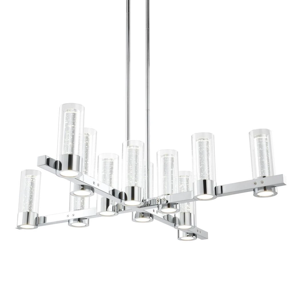 商品Finesse Decor|Victory 12 Light Chandelier //  Chrome,价格¥3342,第4张图片详细描述