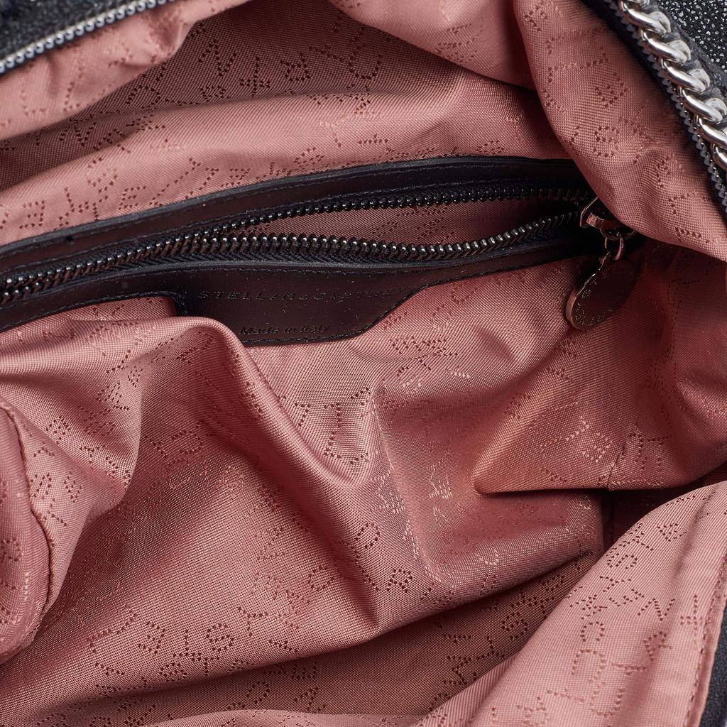 Stella McCartney Black Quilted Faux Leather Mini Falabella Backpack商品第7张图片规格展示