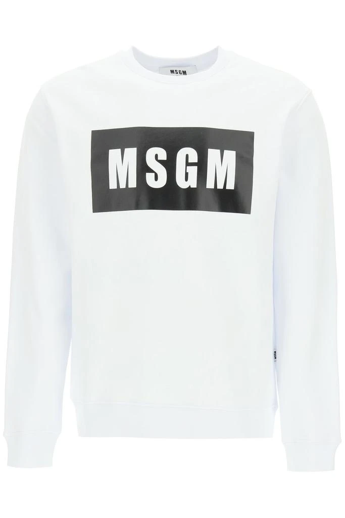 商品MSGM|MSGM Logo Print Crewneck Sweatshirt,价格¥1010,第1张图片