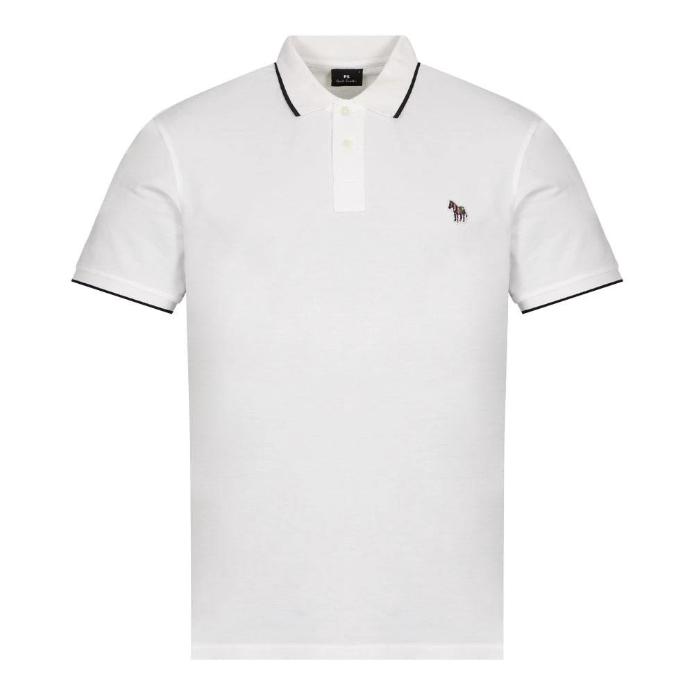 商品Paul Smith|Paul Smith Tipped Zebra Polo Shirt - White,价格¥441,第1张图片