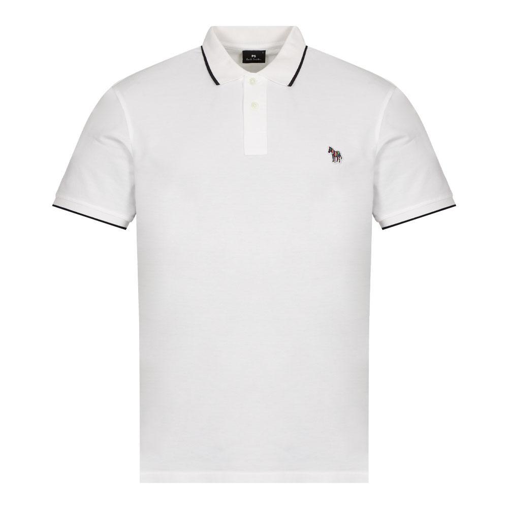 商品Paul Smith|Paul Smith Tipped Zebra Polo Shirt - White,价格¥651,第1张图片
