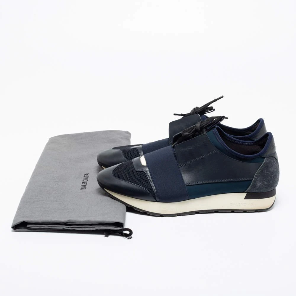 Balenciaga Multicolor Mesh And Leather Race Runner Low Top Sneakers Size 40 商品