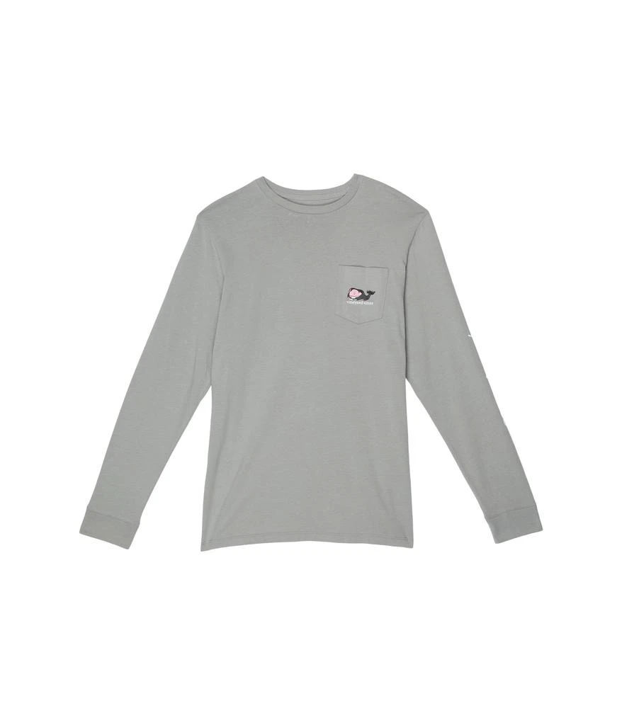 商品Vineyard Vines|Long Sleeve Vampire Whale Pocket T-Shirt (Toddler/Little Kids/Big Kids),价格¥183,第1张图片