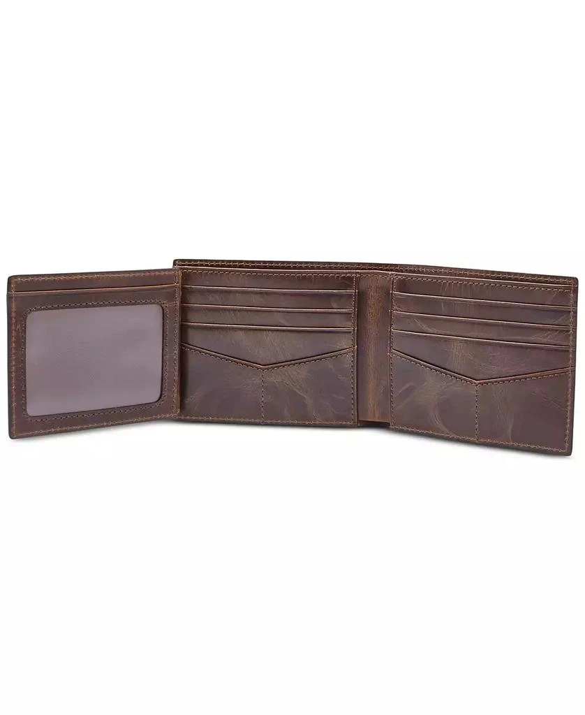 商品Fossil|Men's Leather Wallet Derrick RFID-Blocking Bifold with Flip ID,价格¥456,第3张图片详细描述