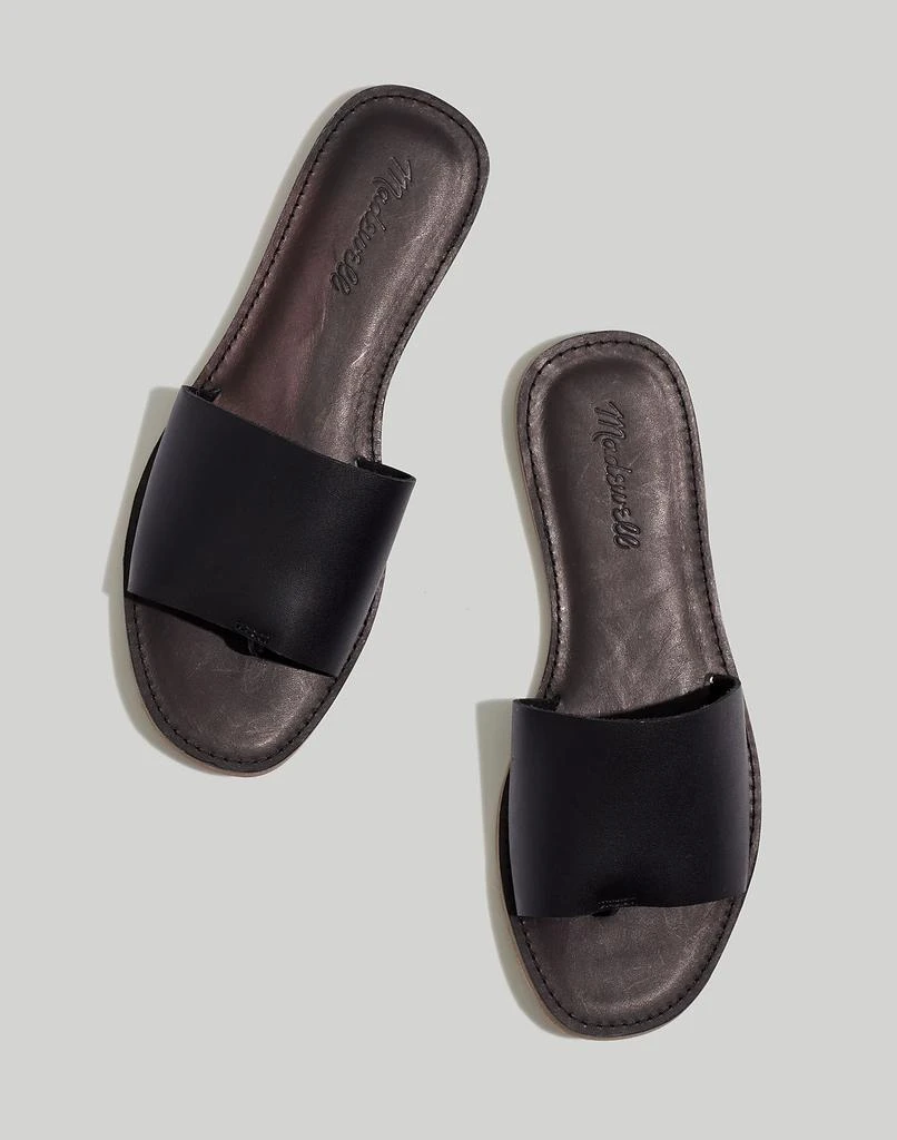 商品Madewell|The Boardwalk Post Slide Sandal in Leather,价格¥372,第1张图片