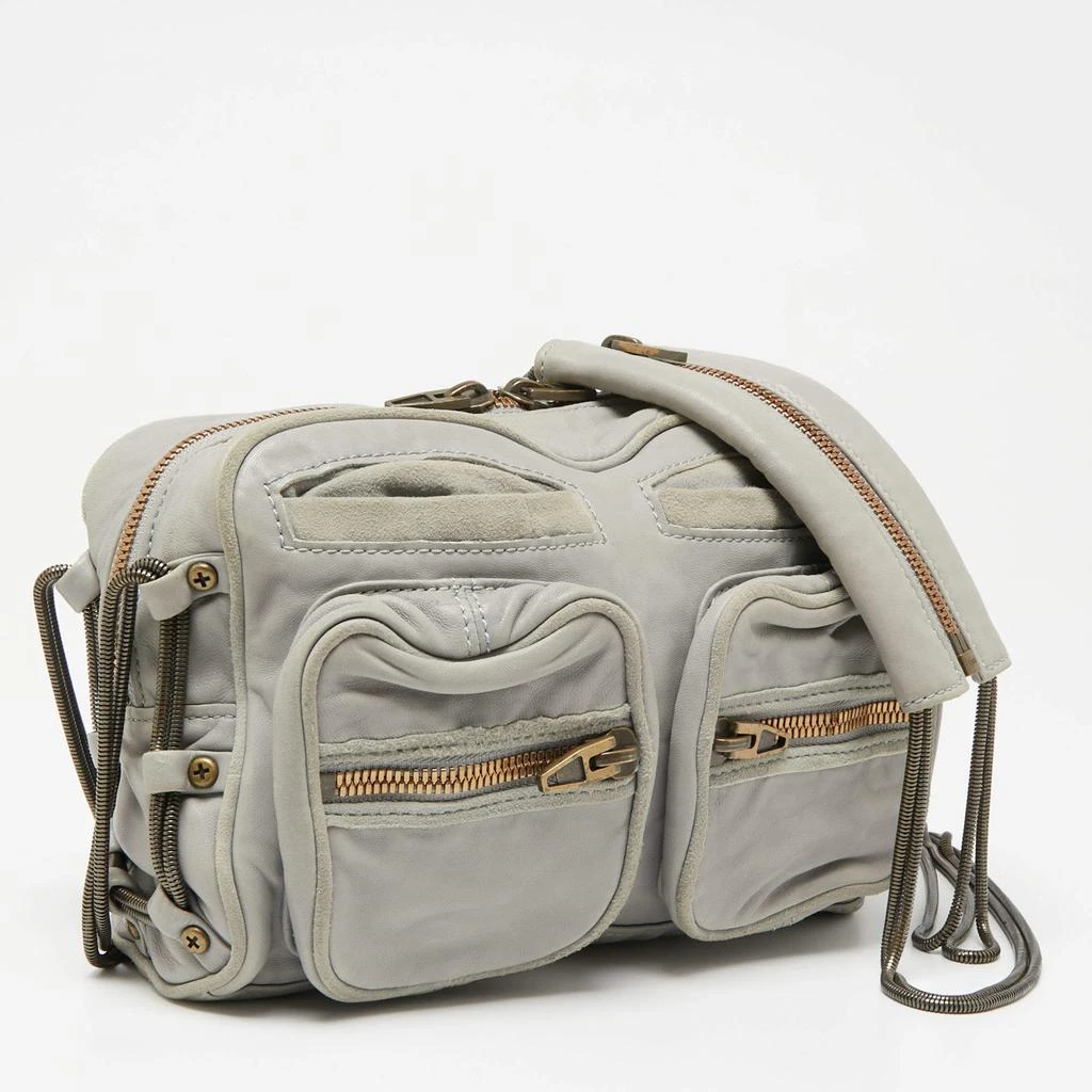 商品[二手商品] Alexander Wang|Alexander Wang Grey Leather and Suede Brenda Shoulder Bag,价格¥977,第3张图片详细描述