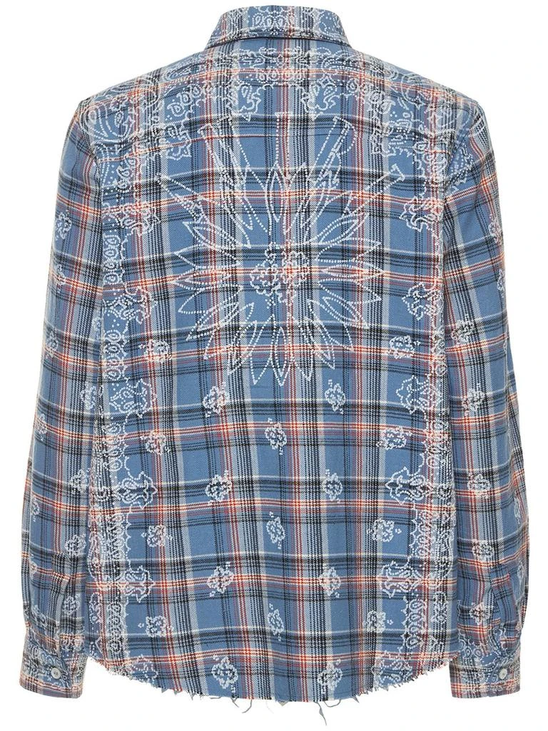 商品AMIRI|Bleached Bandana Print Check Shirt,价格¥4002,第3张图片详细描述