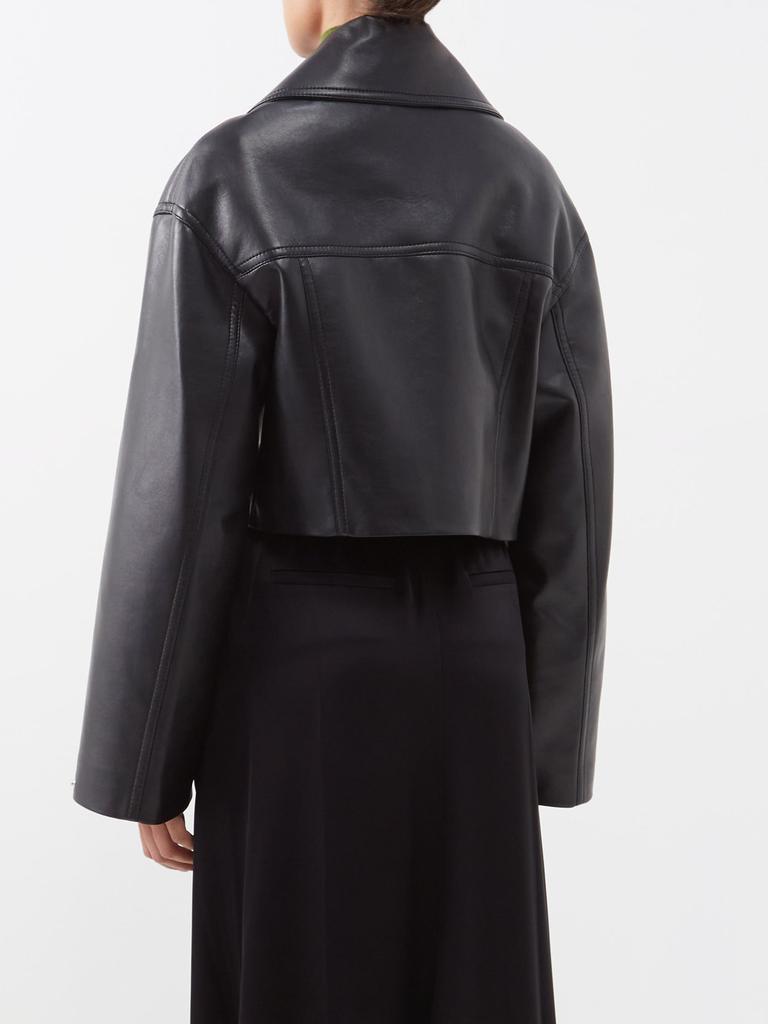 商品Nanushka|Sapir cropped recycled-leather jacket,价格¥6559,第7张图片详细描述