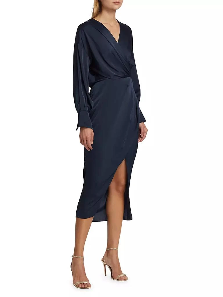 商品ASTR|Sadyra Satin Wrap Dress,价格¥472,第4张图片详细描述