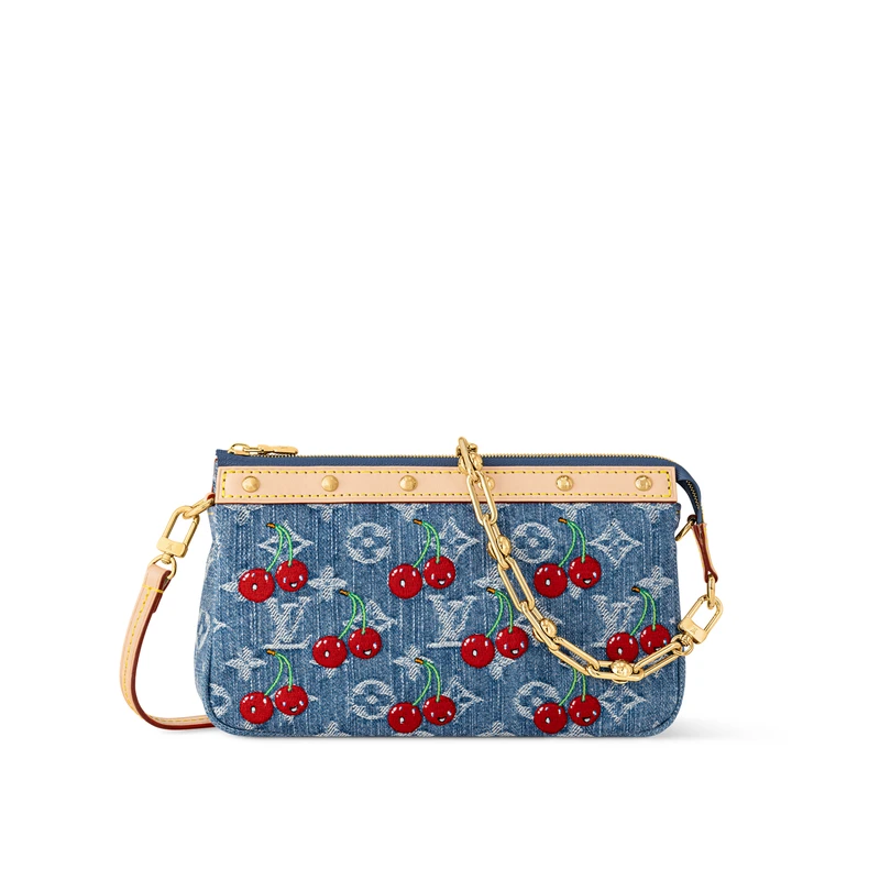商品Louis Vuitton|LV/路易威登 女士蓝色牛仔布单肩包,价格¥21146,第4张图片详细描述