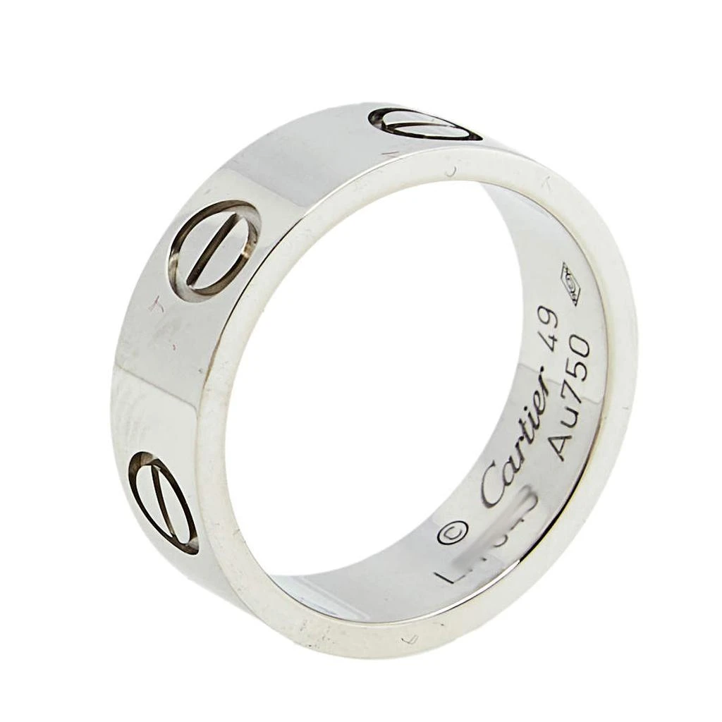 商品[二手商品] Cartier|Cartier Love 18K White Gold Band Ring Size 49,价格¥4675,第1张图片