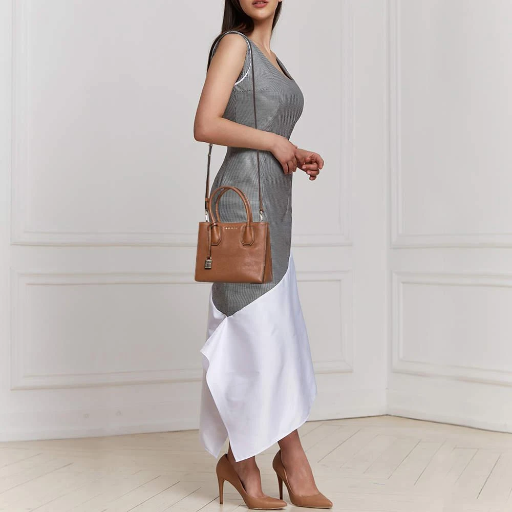 商品[二手商品] Michael Kors|MICHAEL Michael Kors Brown Leather Mini Mercer Tote,价格¥867,第2张图片详细描述