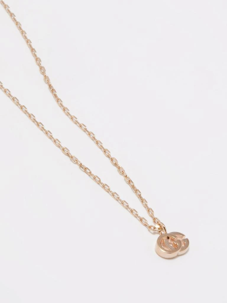 商品Gucci|GG Running 18kt rose-gold necklace,价格¥9648,第3张图片详细描述