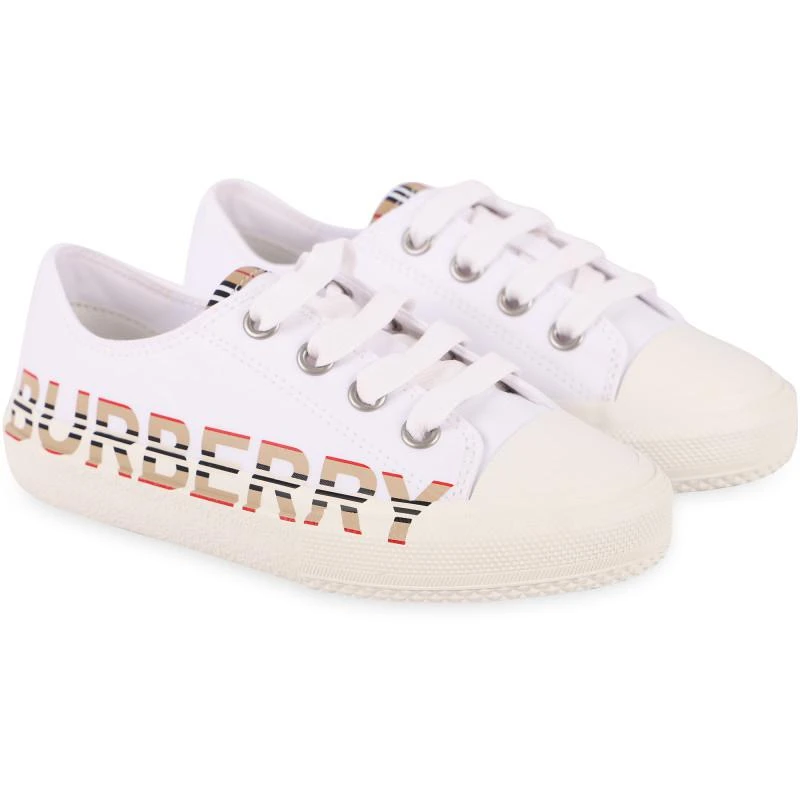 商品Burberry|Vintage check logo sneakers in white,价格¥1500,第1张图片