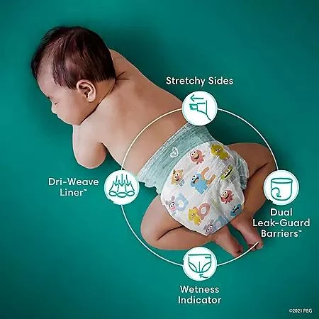 Pampers Baby Dry Diapers, Sizes 1-6 商品