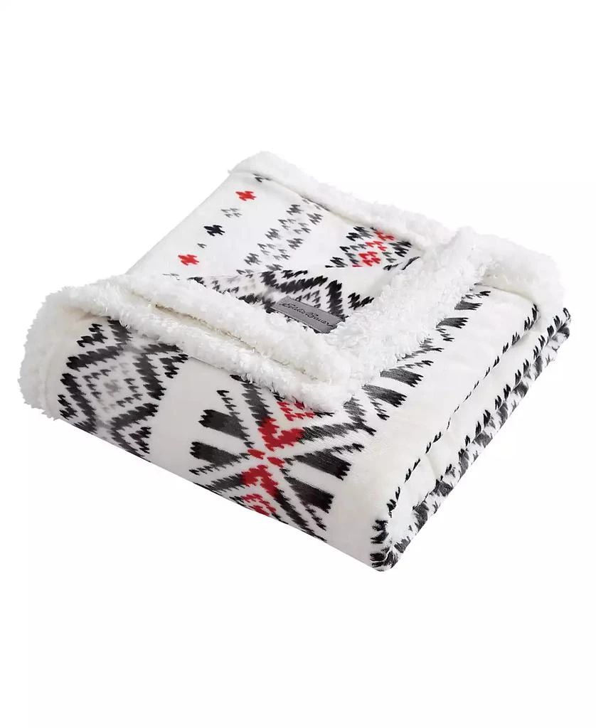 商品Eddie Bauer|Mountain Village Ultra Soft Plush Fleece Reversible Throw, 60" x 50",价格¥241,第3张图片详细描述