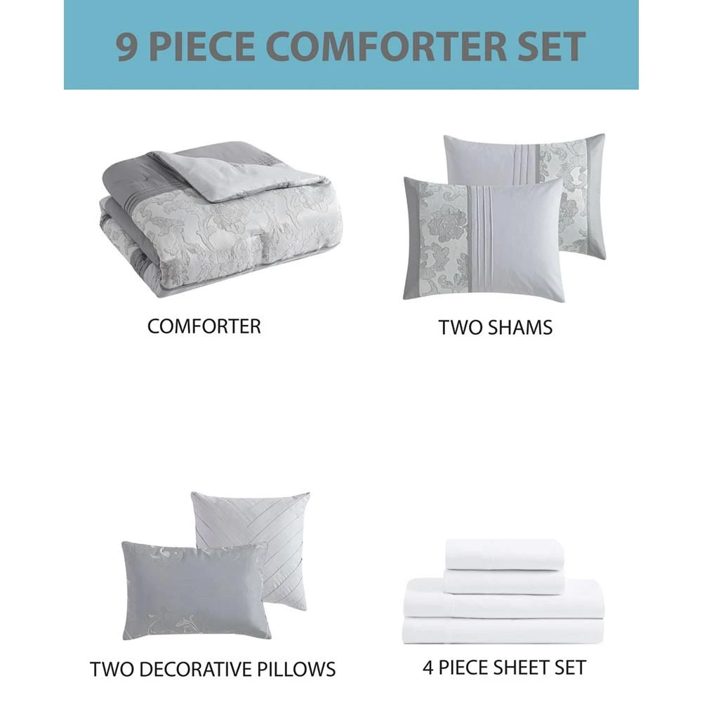 商品Hallmart Collectibles|Kunal 9-Pc. Comforter Set,价格¥1150,第2张图片详细描述