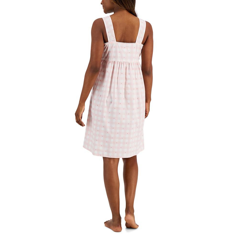 Women's Mommy & Me Matching Gingham Cotton Nightgown, Created For Macy's商品第2张图片规格展示