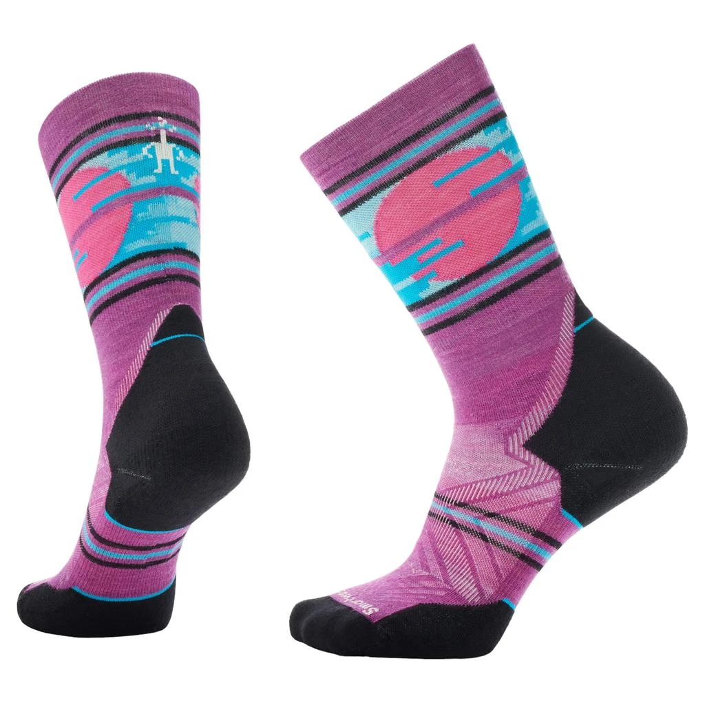 商品SmartWool|Smartwool Trail Run Targeted Cushion Sunset Trail Crew Sock - Women's,价格¥105,第1张图片详细描述