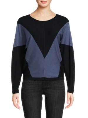 商品Tahari|Colorblock Dolman Sleeve Sweater,价格¥180,第1张图片