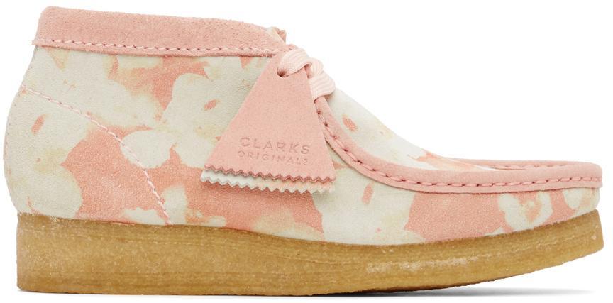 商品Clarks|Pink Floral Wallabee Derbys,价格¥1213,第1张图片