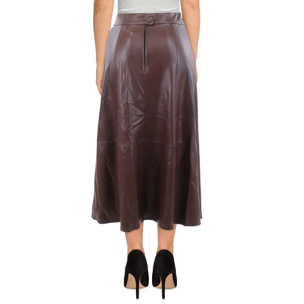 商品Marella|Marella Womens Omelia Faux Leather Flared A-Line Skirt,价格¥368,第2张图片详细描述