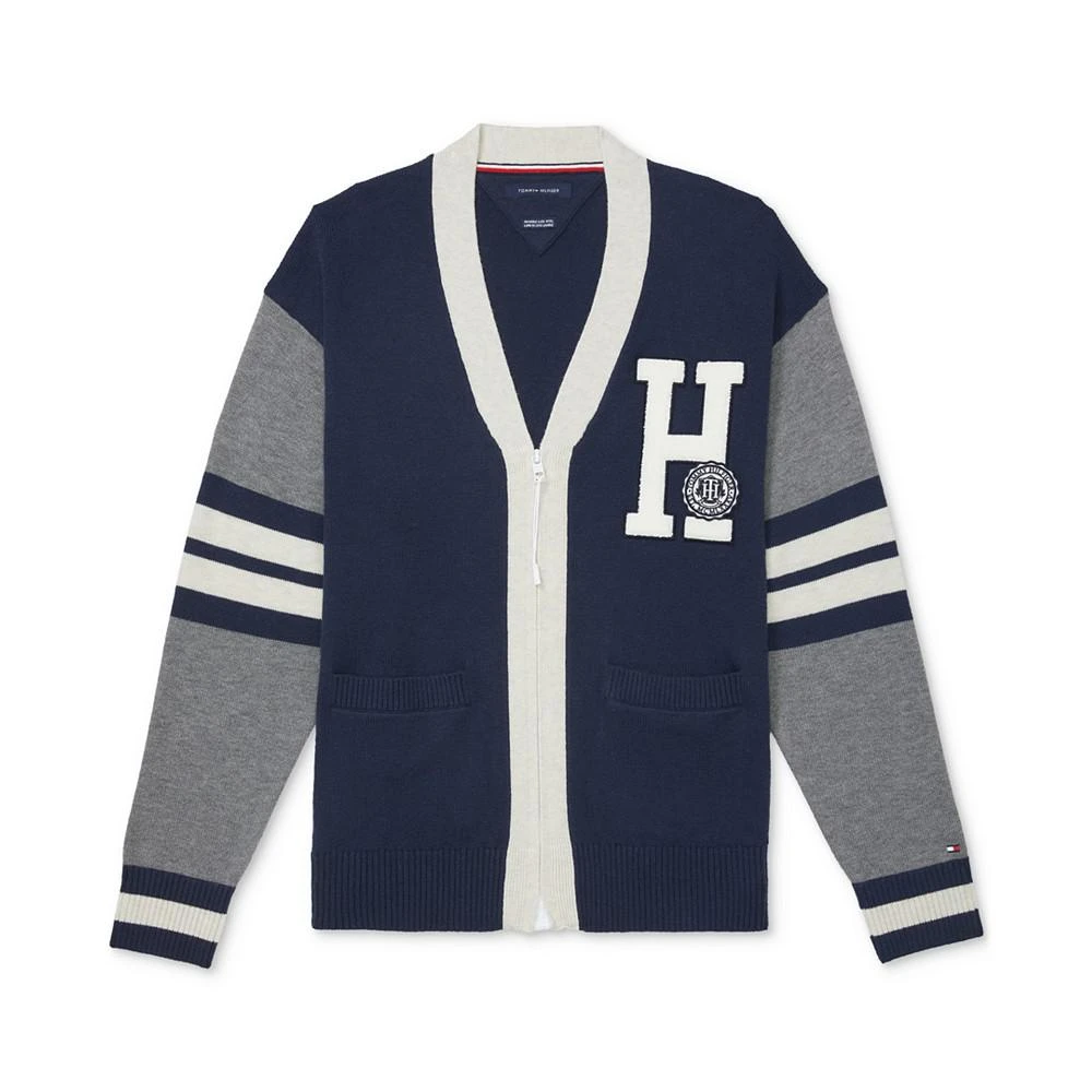 商品Tommy Hilfiger|Men's Adaptive Mike Varsity Cardigan,价格¥714,第1张图片