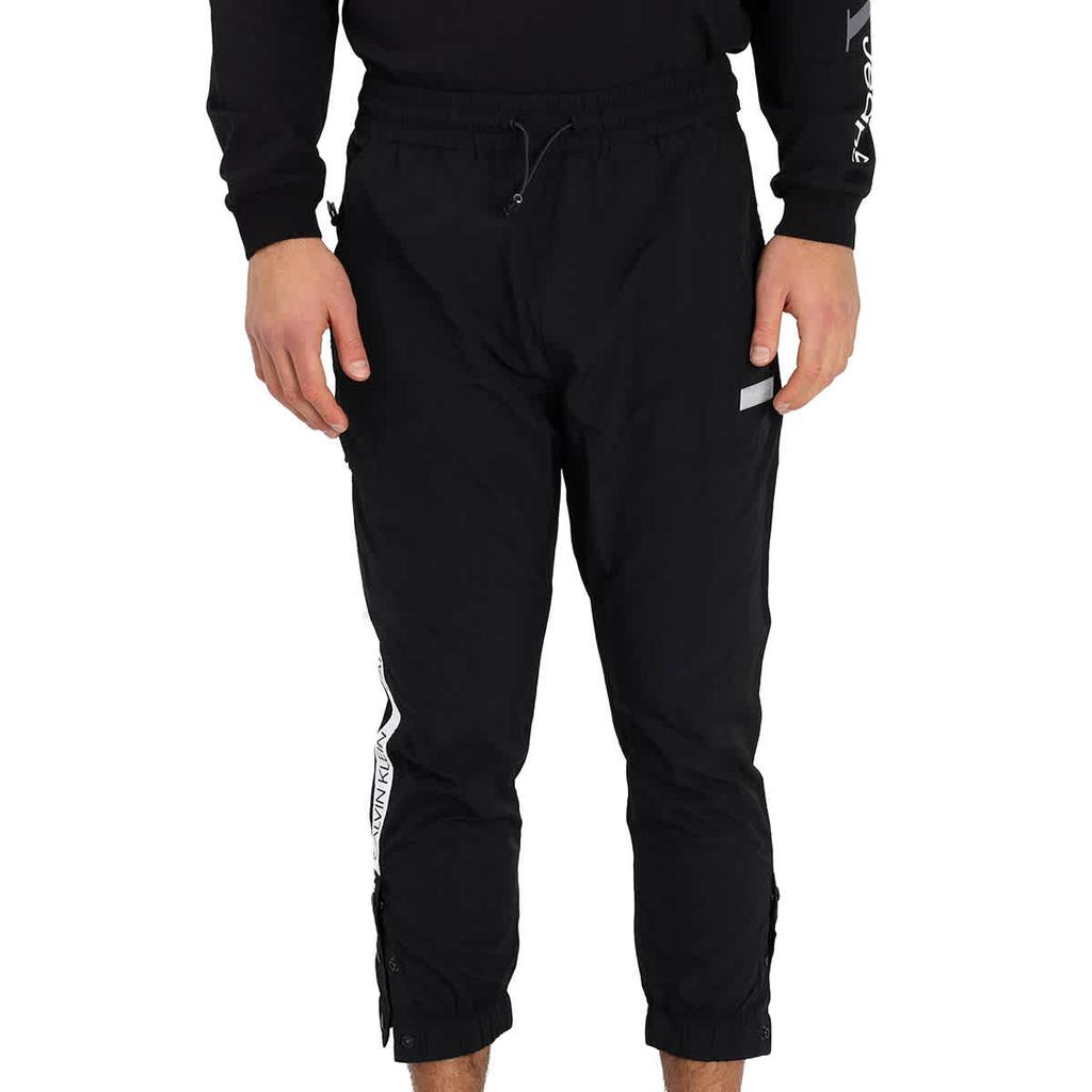 Calvin Klein Mens Black Drawstring Sports Track Pants, Size Large商品第1张图片规格展示