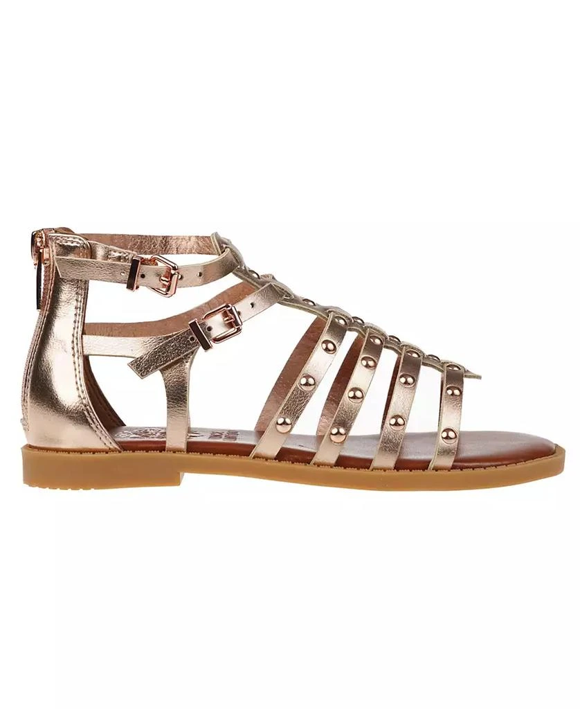 商品Vince Camuto|Big Girl's Fashion Sandal Metallic PU Upper and Dome Stud Detail Polyurethane Sandals,价格¥216,第2张图片详细描述